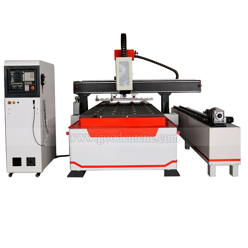 GC1325ATC-R GoodCut Routeur CNC linéaire à changement automatique d’outil avec axe rotatif GC1325A-LR