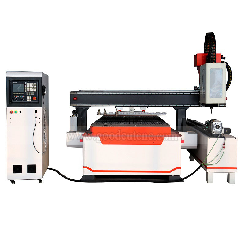 GC1325ATC-R GoodCut Routeur CNC linéaire à changement automatique d’outil avec axe rotatif GC1325A-LR