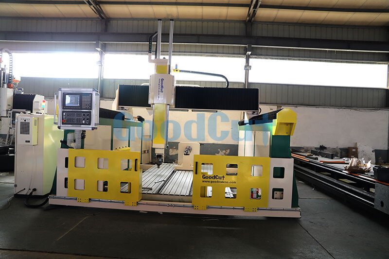 GC1325-5 Routeur CNC de 5 axes 6 axes avec dispositif rotatifMachine industrielle grande taille à axe Z élevé pour mousse de bois, sculpture de fraisage 3D EPS