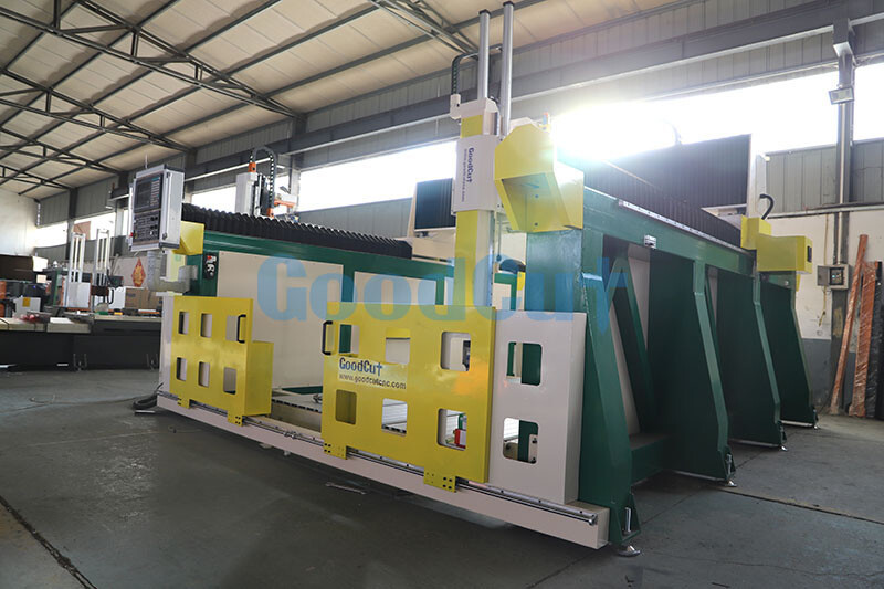 GC1325-5 Routeur CNC de 5 axes 6 axes avec dispositif rotatifMachine industrielle grande taille à axe Z élevé pour mousse de bois, sculpture de fraisage 3D EPS