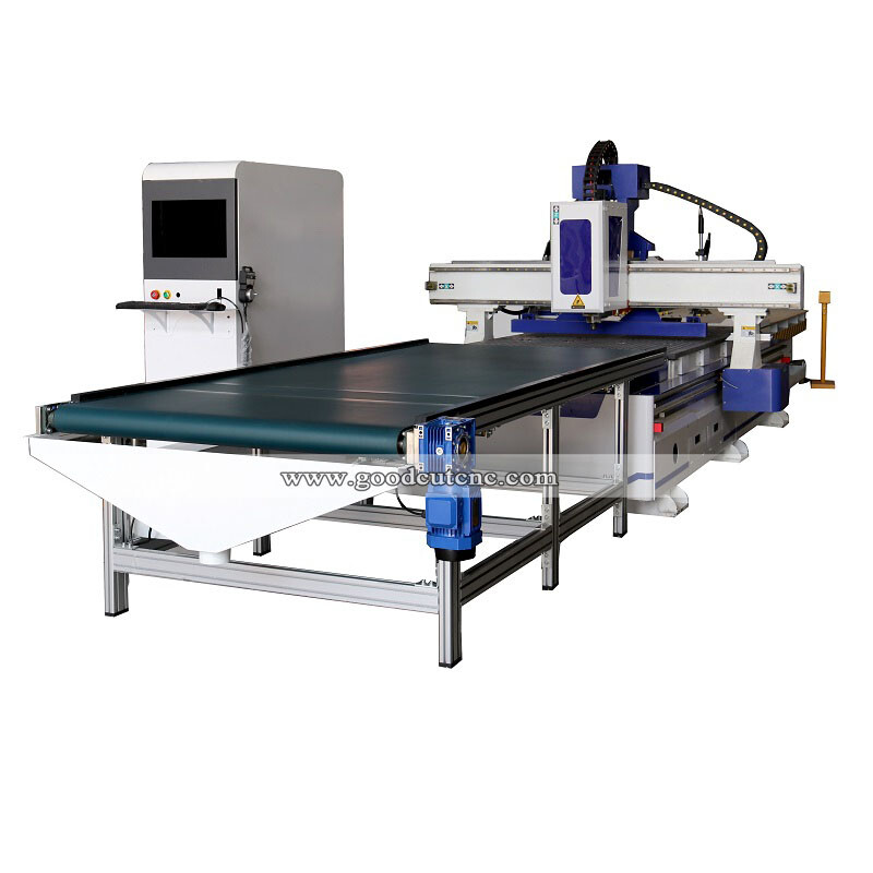 GC1325AF Machine à router CNC Nesting avec dispositif de chargement et de déchargement automatique pour le travail du bois