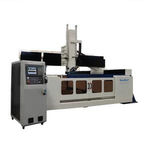 GC1325ATC-4 Routeur CNC de grande taille à cadre solide à 4 axes, avec broche ATC tournante