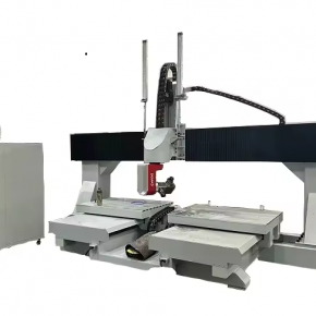 GC1325D-5 Machine de routeur CNC à 5 axes pour accoudoir et dossier de chaise avec adsorption de bande