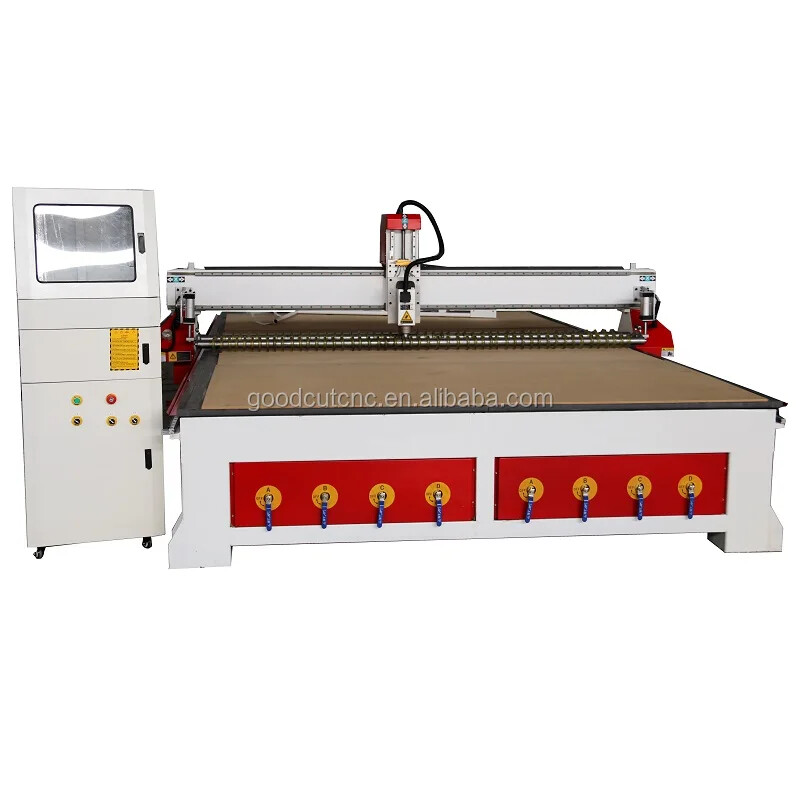 GC2030V Fraiseuse CNC de grande taille 2000*3000*200mm Machine Router CNC avec rouleau pinceur pour bois MDF acrylique