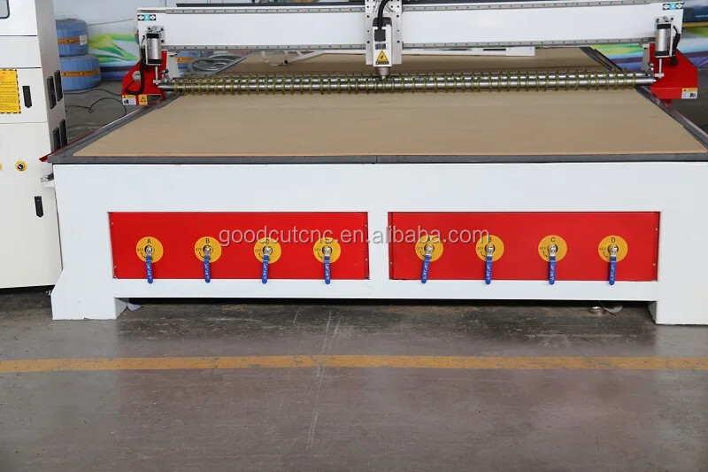 GC2030V Fraiseuse CNC de grande taille 2000*3000*200mm Machine Router CNC avec rouleau pinceur pour bois MDF acrylique