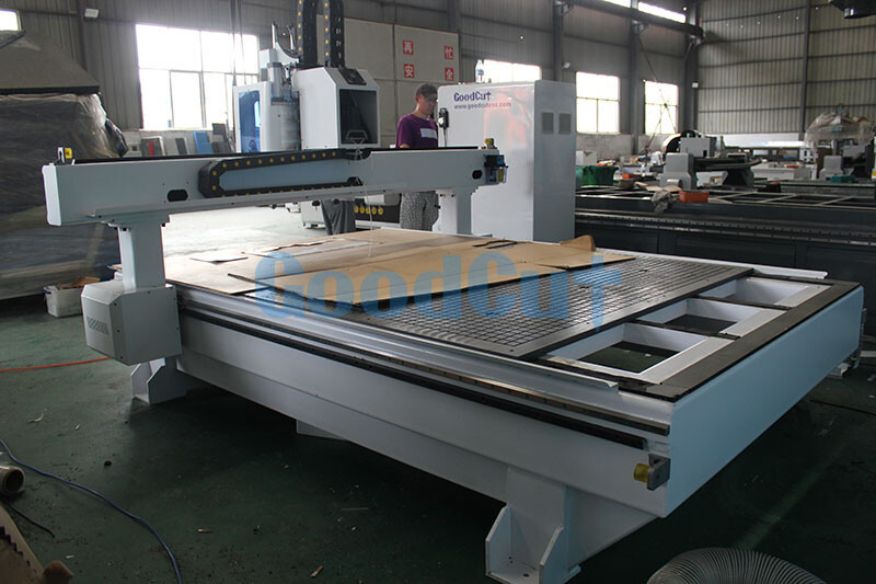 GC1625-O Routeur CNC à bois avec tête de coupe à couteau vibrant pour carton