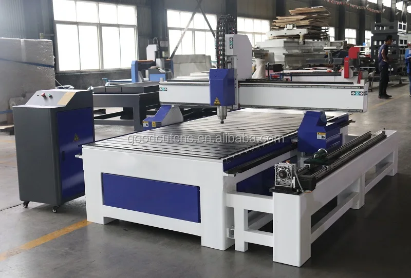 GC1325R Machine de routeur CNC à 4 axes avec accessoire rotatif latéral pour le travail du bois et obejet en forme cylindrique