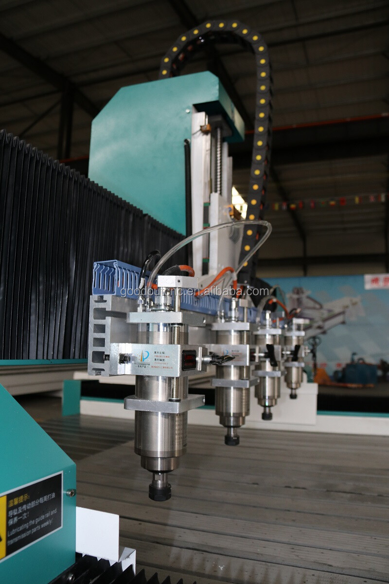 GC1325-4H Fraiseuse CNC à 4 têtes pour sculputure et gravure de bois