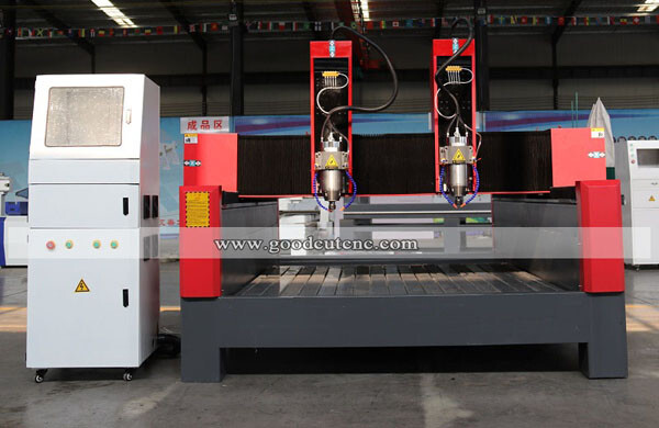 GC1625S-2H 1625 Machine de routeur CNC avec double têtes pour graver la pierre le marbre de granite