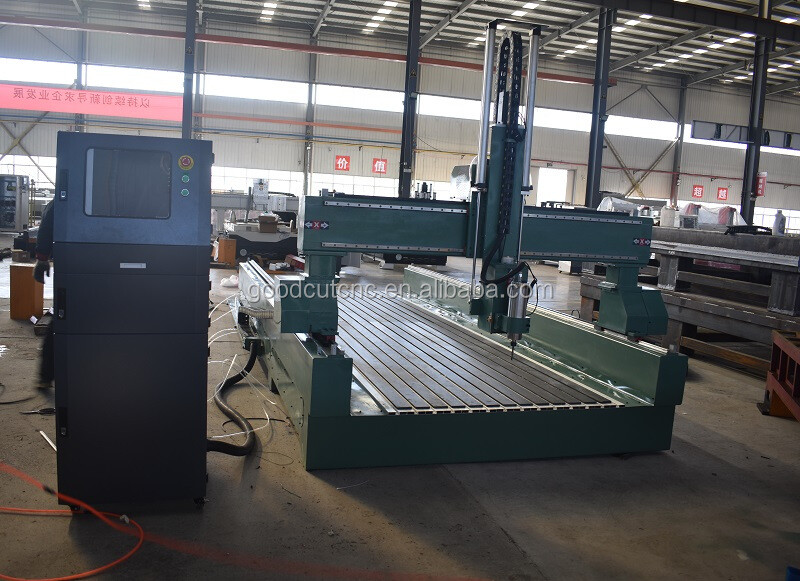 GoodCut GC1325-4 Axis 3D Machine Router CNC avec Broche de Sciage Pivotante pour Gravure de Mousse