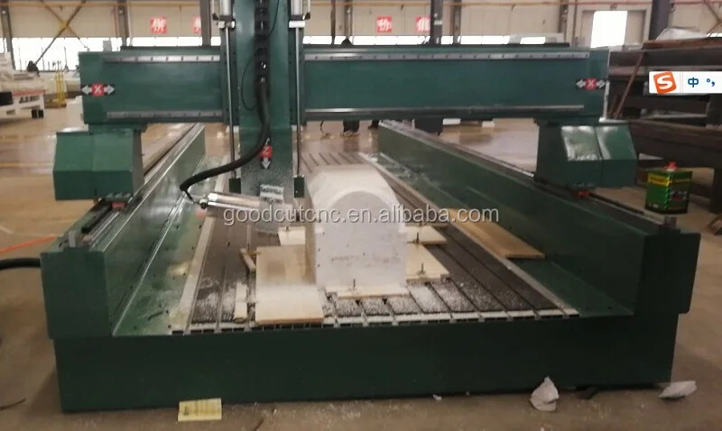 GoodCut GC1325-4 Axis 3D Machine Router CNC avec Broche de Sciage Pivotante pour Gravure de Mousse
