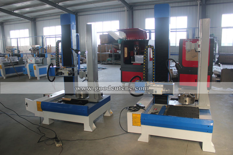 GC-1325-V Fraiseuse CNC de gravure verticale pour matériaux cylindriques en pierre, metaux ou bois