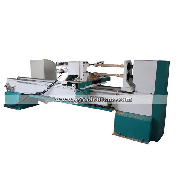 GC1530WL-DS Machine de tour à bois CNC à double axe avec broche de gravure tournante