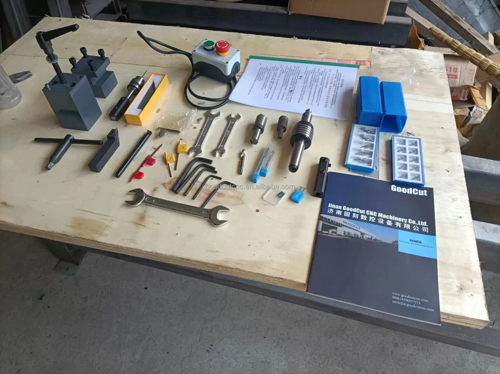 GC5025WL Mini tour à bois avec 4 outils pour la fabrication des bols 