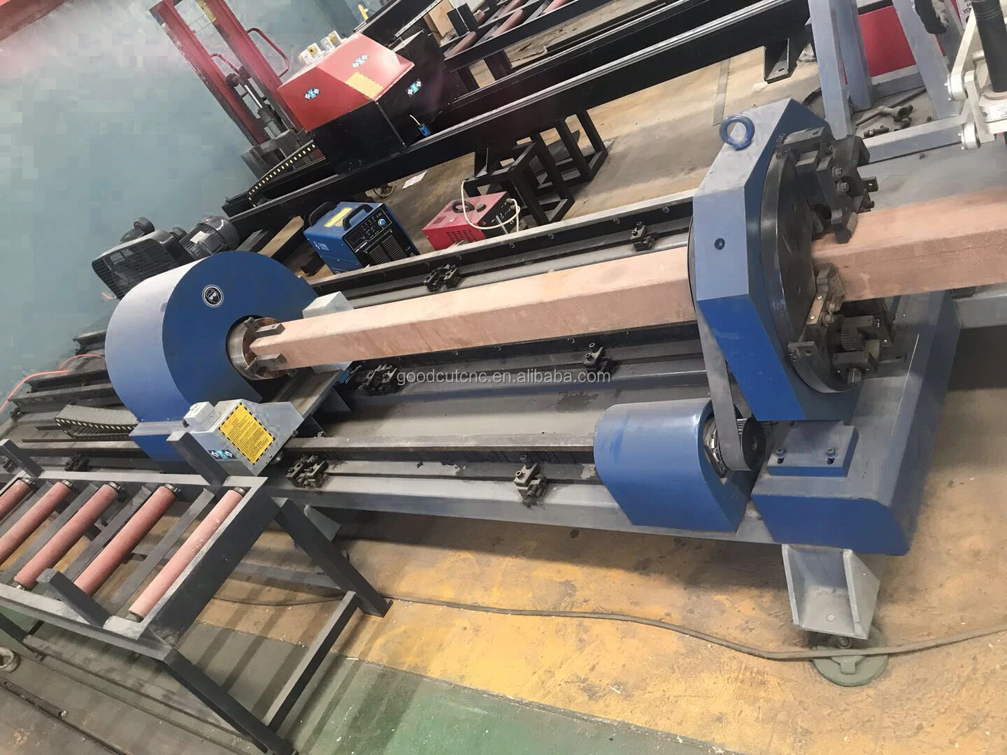 GC-8P Machine Plasma CNC de découpe de tubes en métal, torche biseautée automatique à 8 axes, pour tuyaux carrés et circulaires