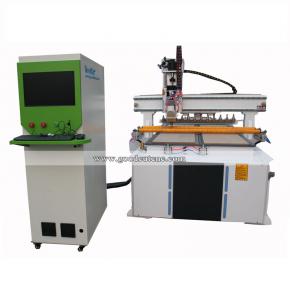Routeur CNC ATC linéaire GoodCut GC1325ATC avec changeur d'outils pour la fabrication de portes d'armoires de cuisine