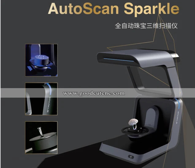 AutoScan Sparkle Scanner 3D automatique de type bureau pour la numérisation de bijoux