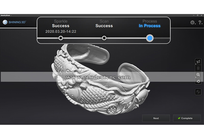 AutoScan Sparkle Scanner 3D automatique de type bureau pour la numérisation de bijoux