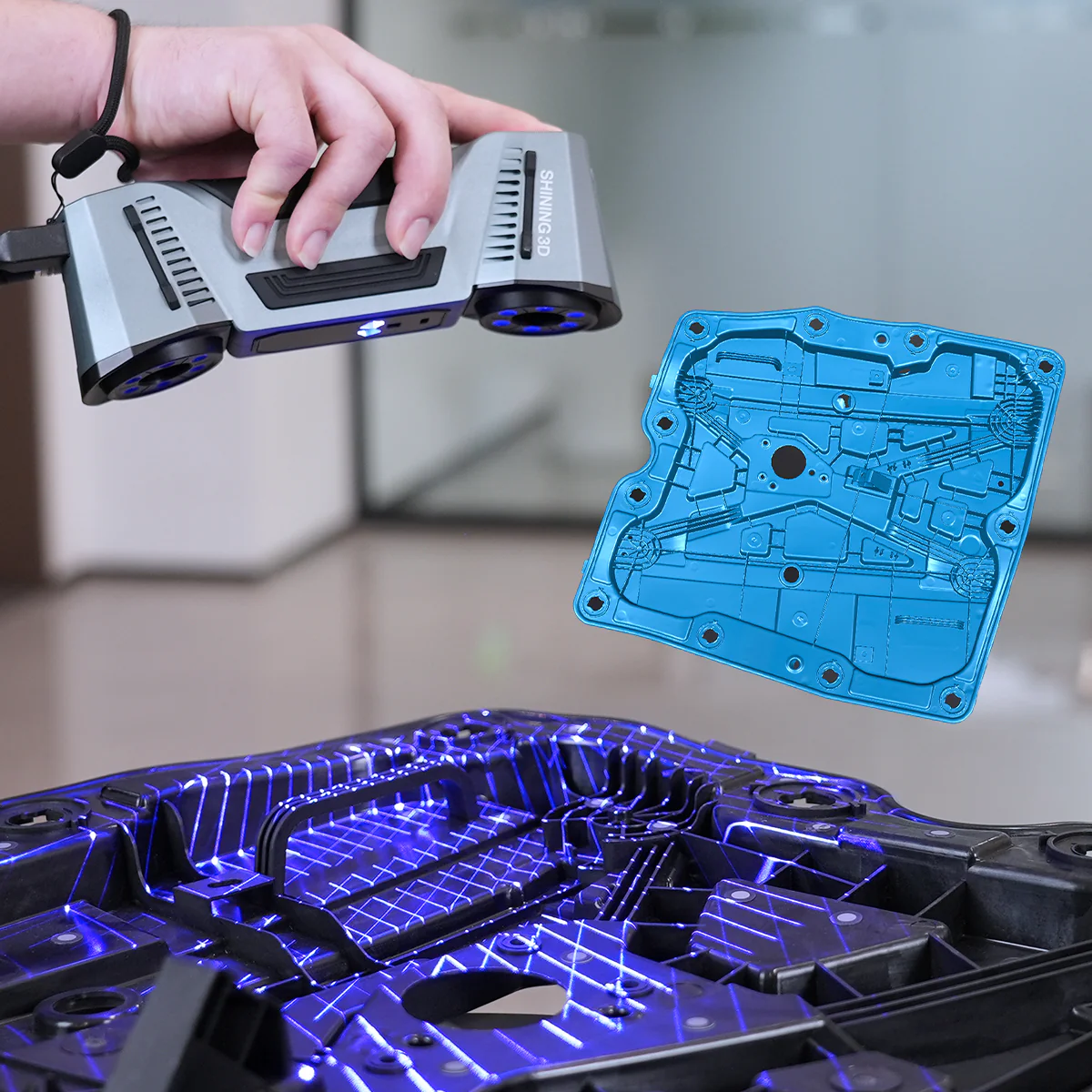  Scanner 3D portatif FreeScan Combo de haute qualité et précision de numérisation pour multiples objets