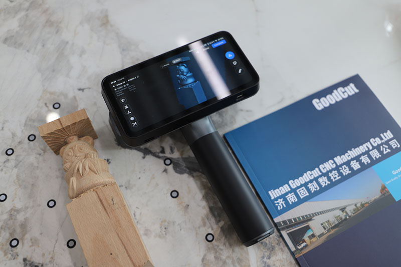 Scanner 3D portable sans fil EinScan Rigil tout neuf avec source lumineuse hybride équipée d'une batterie et d'un écran d'affichage