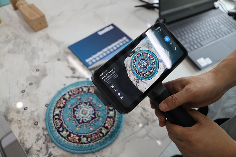 Scanner 3D portable sans fil EinScan Rigil tout neuf avec source lumineuse hybride équipée d'une batterie et d'un écran d'affichage