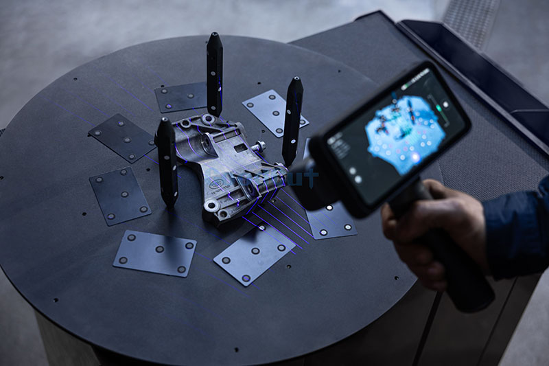 Scanner 3D portable sans fil EinScan Rigil tout neuf avec source lumineuse hybride équipée d'une batterie et d'un écran d'affichage