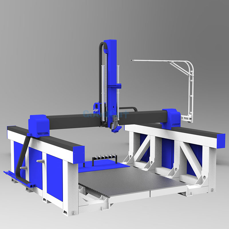 Machine de découpe CNC 4 axes et 5 axes GC2530ATC pour bois, mousse et EPS Machine de découpe CNC 4 axes et 5 axes GC2530ATC pour bois, mousse et EPS