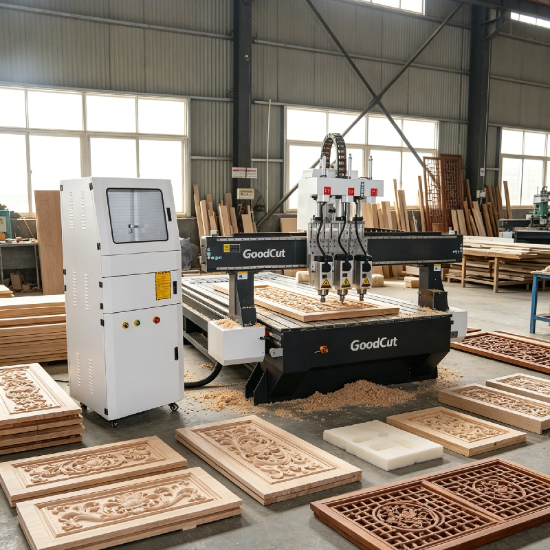 GC1325-P3 Routeur CNC à têtes pneumatiques multiples pour le travail du bois PrécédentSuivant GC1325-P3 Routeur CNC à têtes pneumatiques multiples pour le travail du boisGC1325-P3 Routeur CNC à têtes pneumatiques multiples pour le travail du boisGC1325-P3 Routeur CNC à têtes pneumatiques multiples 