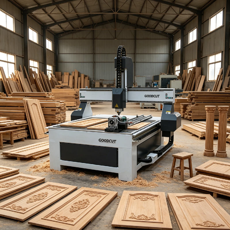 GC1212TR GoodCut 1212 routeur CNC 4 axes pour sculpture sur bois avec dispositif rotatif pour MDF et acrylique