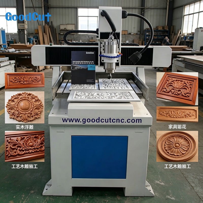 Routeur CNC GC6060 de haute précision à table mobile avec bac à eau pour métaux tendres aluminium cuivre