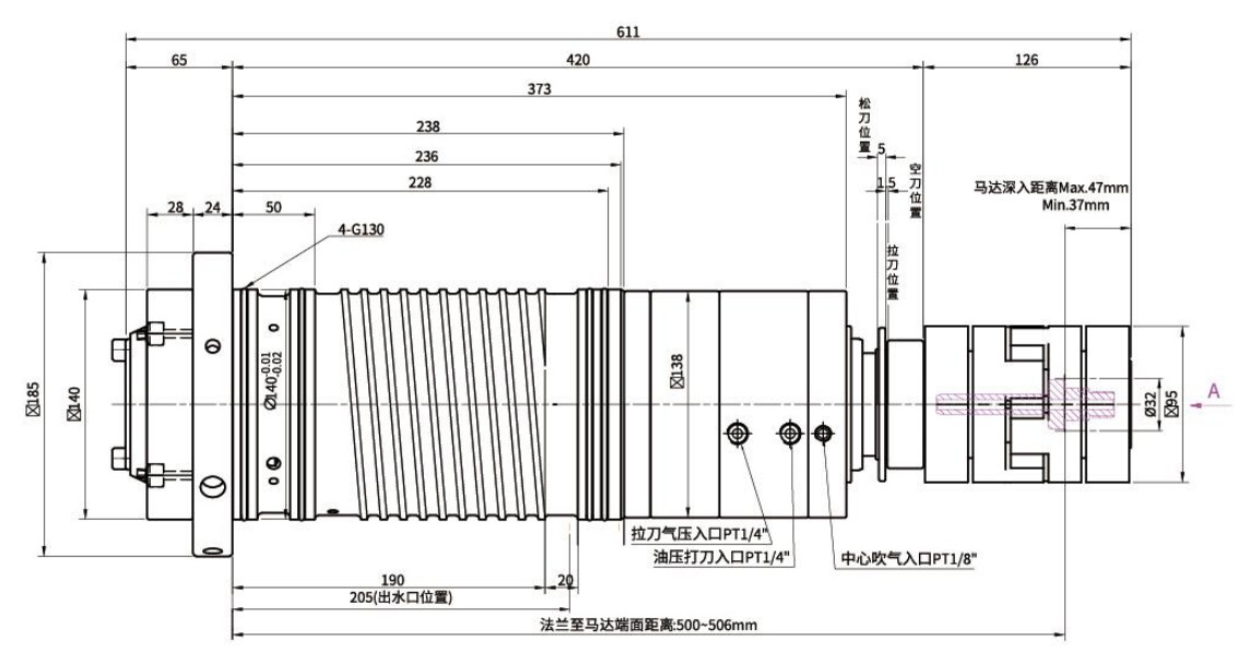 GSPRD40003-BT40-140-Central Outlet