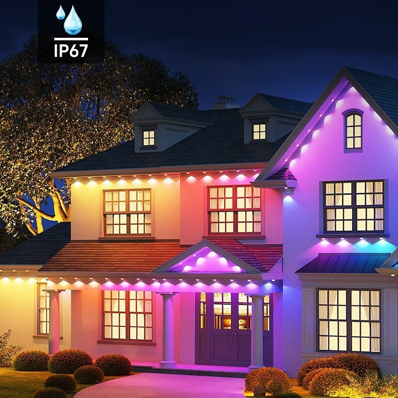 Cross-border hot-selling IP67 patented SURPLIFE.WIFI dual-mode RGB fantasy eaves light/patented eaves light
