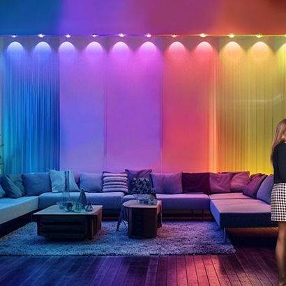 Cross-border hot-selling IP67 patented SURPLIFE.WIFI dual-mode RGB fantasy eaves light/patented eaves light