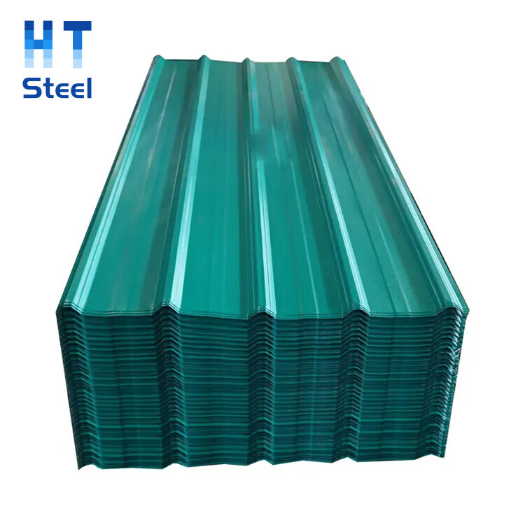 Width 100mm-1500mm Roofing Sheet Coated Color Painted PPGI Building Material Galvanized Steel Roof Plate