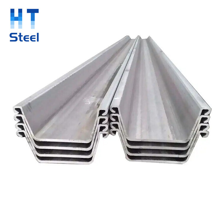 Factory Price Hot Rolled Type 2 Type 3 Sy295 S355JR Q345 Steel Sheet Piles U Type Metal Sheet Piling