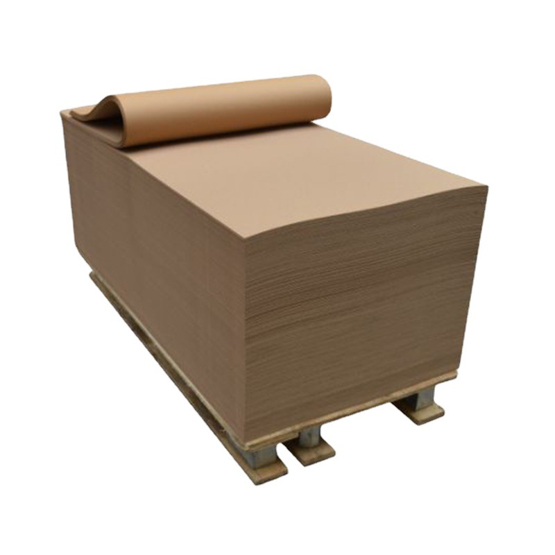 Manufacturers supply natural color kraft paper coated carton with kraft wrapping paper wholesale