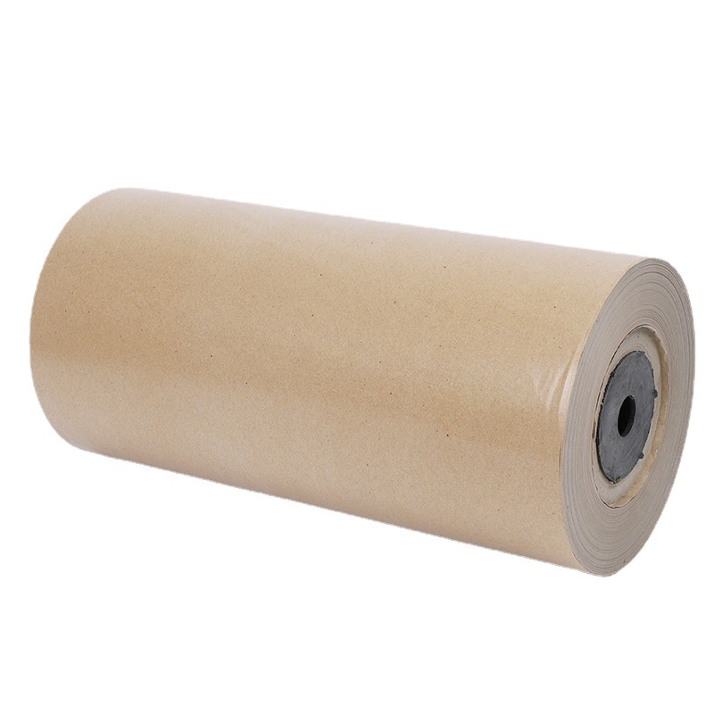 Manufacturers wholesale yellow coated kraft paper packaging paper single-sided kraft card roll paper