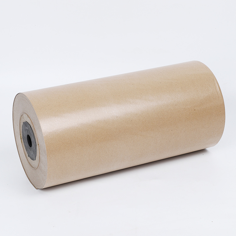 Manufacturers wholesale yellow coated kraft paper packaging paper single-sided kraft card roll paper