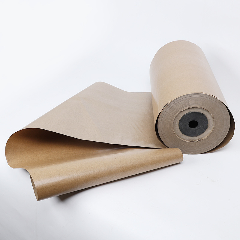 Manufacturers wholesale yellow coated kraft paper packaging paper single-sided kraft card roll paper