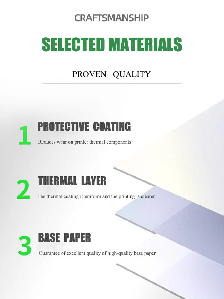 pos paper 3 1/8 x 230 thermal printer paper rolls BPA free paper in different sizes