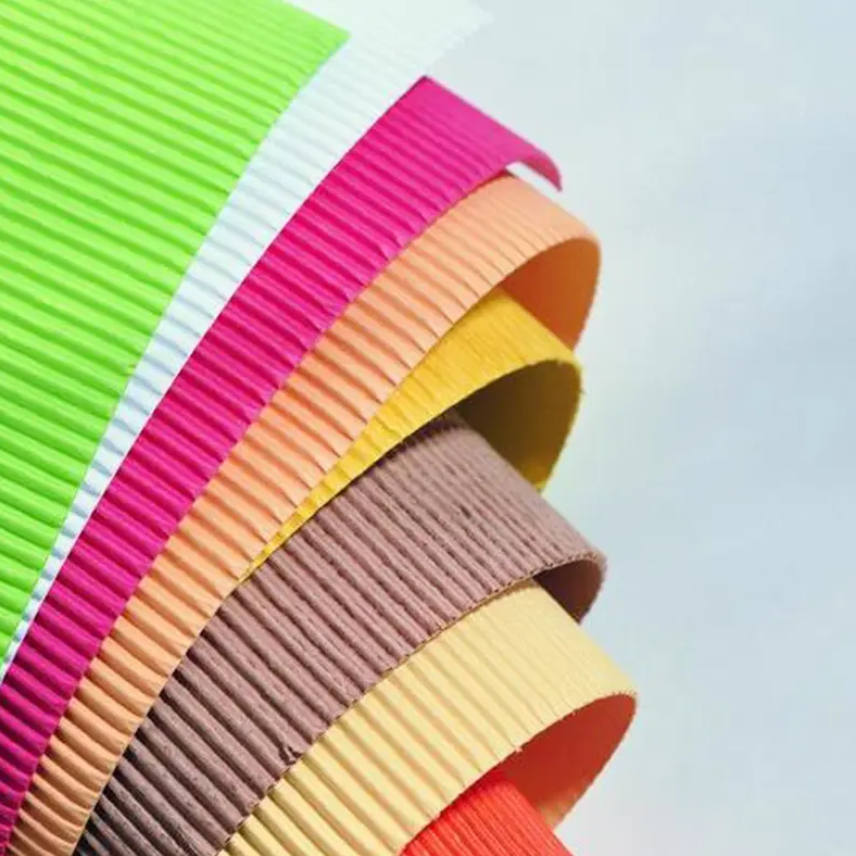 A4 Color Corrugated Paper Base Paper Customized Corrugated Paper Rolls For Wrapping