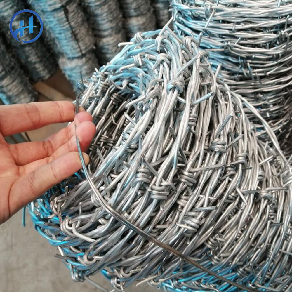 Wholesale Hot Dip Galvanized Iron Barbed Wire Mesh for Farm and Highway High Quality Barbed Wire