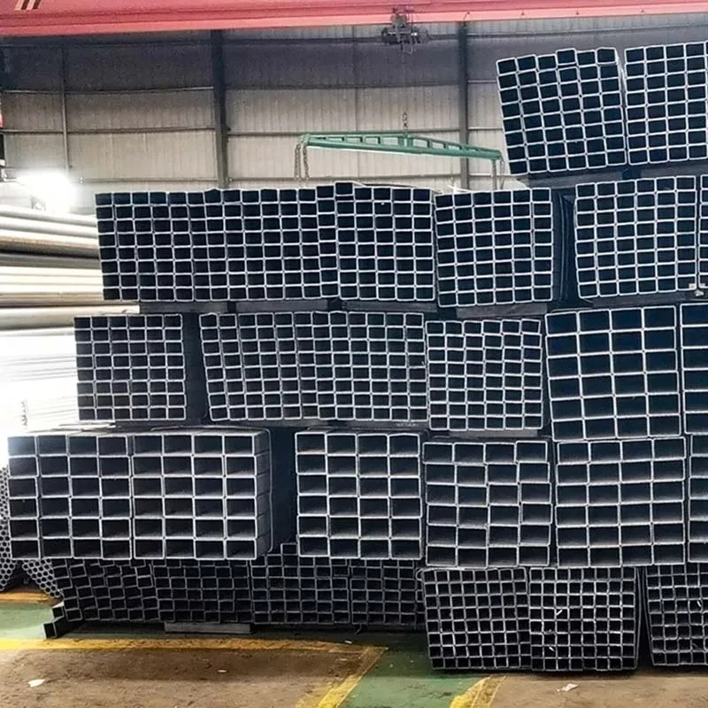 Factory Direct Black Square Rectangular Steel Pipe and Tubes Metal Carbon Square Steel Tube