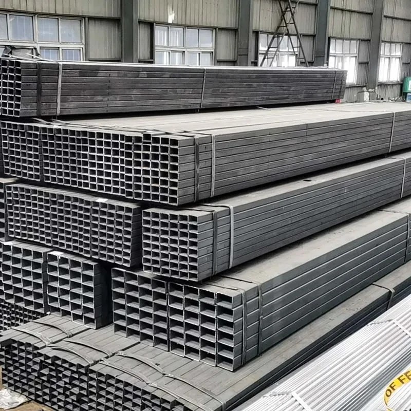 Factory Direct Black Square Rectangular Steel Pipe and Tubes Metal Carbon Square Steel Tube