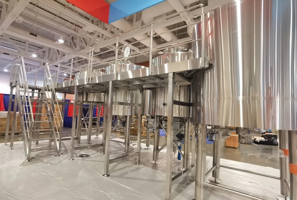 Sistema de elaboración de cerveza automático de cuatro recipientes de 20BBL