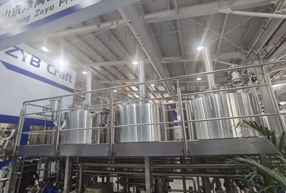 1000L 3 Vessel Brewing Equipment Fully Automatic