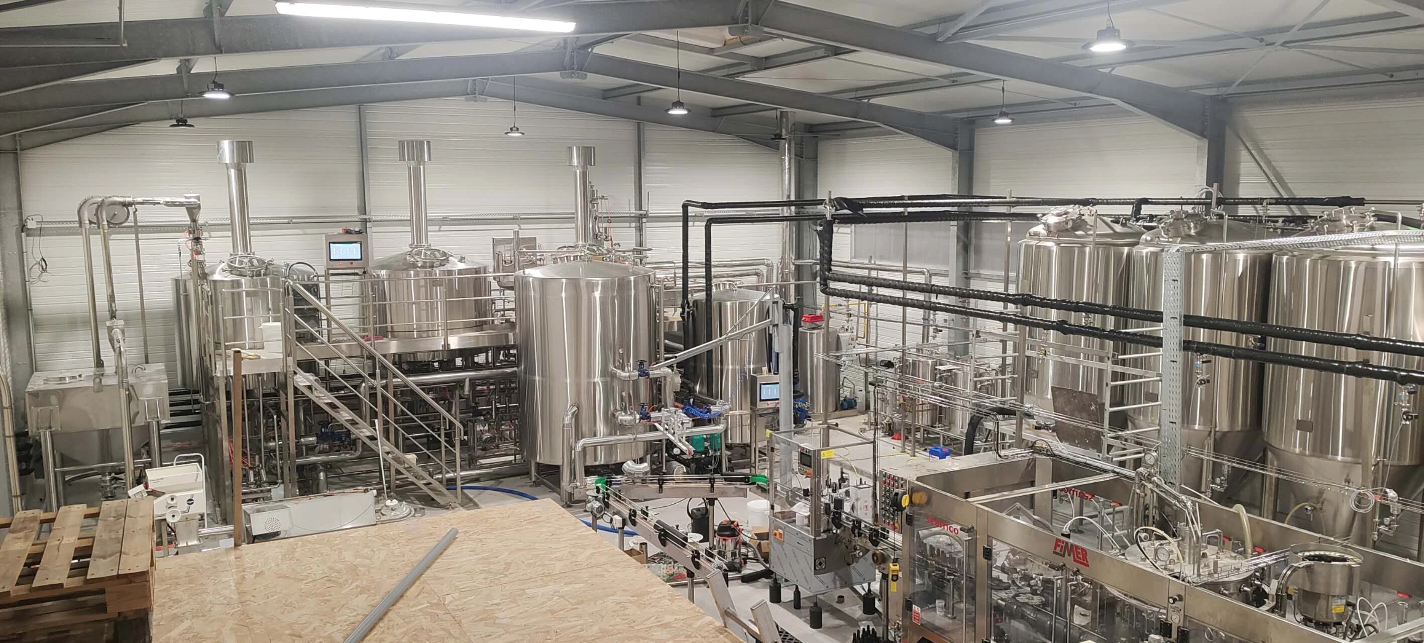 2000L Three Vessel Brewing Equipment Fully Automatic