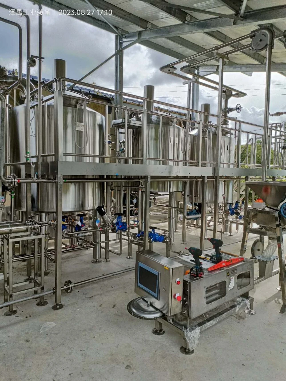 1000L Cerveza Equipo Semiautomático Controlado