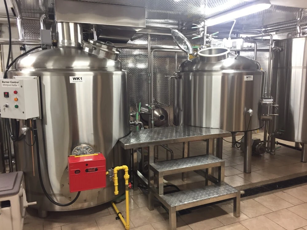 Sala de cocción de 2 recipientes de 5BBL con calefacción de fuego directo