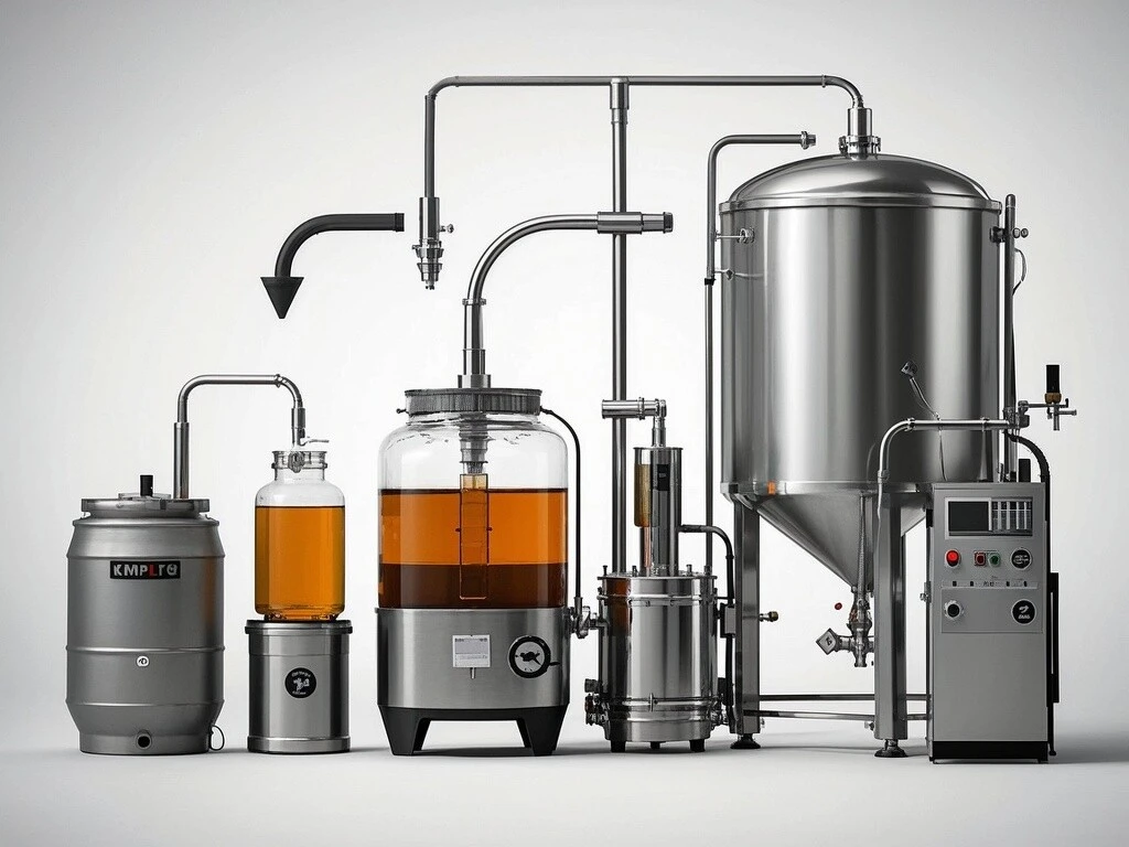 Comparaison de l'équipement de kombucha : Petite échelle vs. commerciale